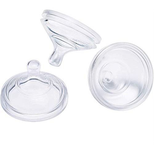 Boon Unisex Boon NURSH Silicone Replacement Nipple, Air-Free Feeding, Stage 2 Medium Flow Multi 3 Count (Pack of 1) One Size