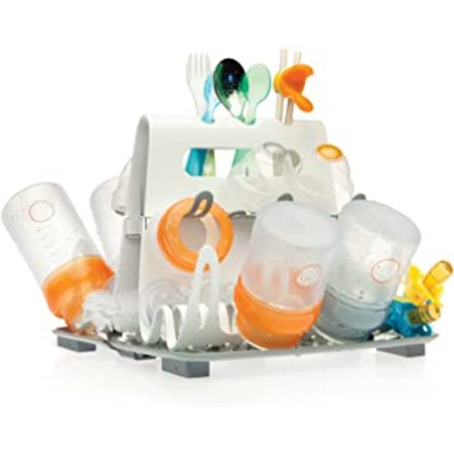 Prince Lionheart Baby Bottle Drying Rack, Deluxe Drying Station Essential Home Item, Holds Up To 8 Large Bottles, Accommodates Many Feeding Accessories and Teething Toys