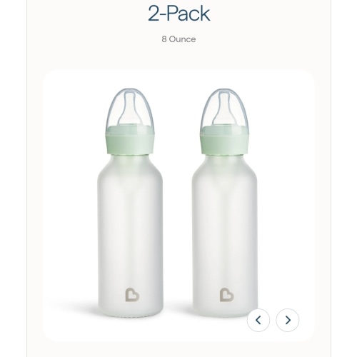 Bond® Silicone Glass Bottle 8oz, 2pk | Munchkin