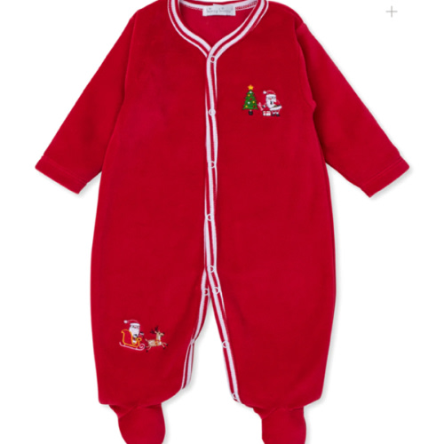 Christmas Magic Velour Footie