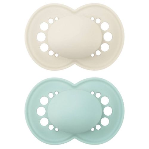 MAM Matte Original Unprinted Pacifier 6+ Months - Unisex - 2pc