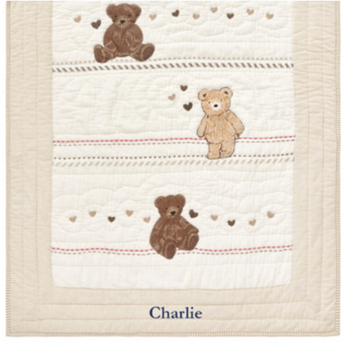Teddy Bear Baby Quilt | Pottery Barn Kids