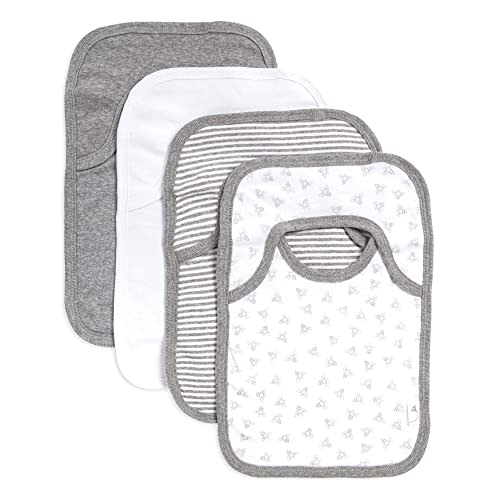 Burt's Bees Baby Unisex Baby Bibs, Lap Shoulder Drool Cloths