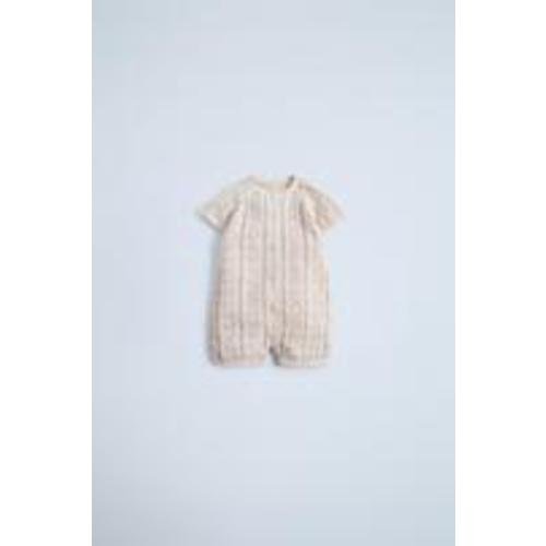 SILK COTTON KNIT JUMPSUIT - Ecru | ZARA United States