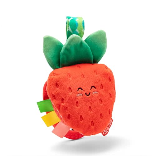 Melissa & Doug Multi-Sensory Peek-a-Boo Berry Take-Along Clip-On Infant Travel Toy Stroller Toy for Baby Newborn to 12m+