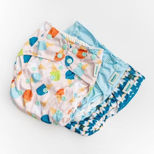Reusable Swim Diapers with Athletic Wicking Jersey (7-60lbs)