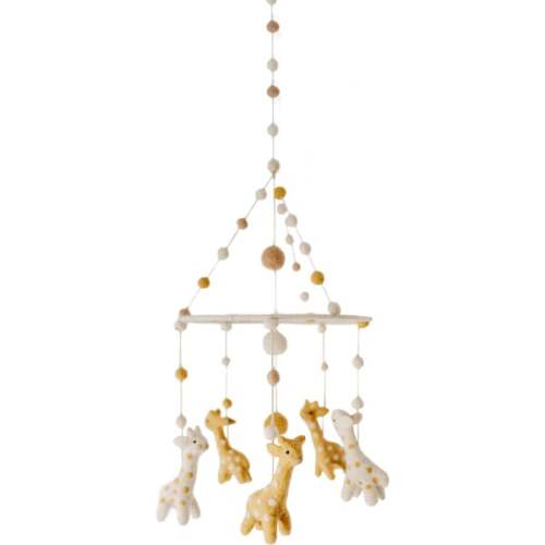 Follow Me Giraffe Mobile, Yellow/Tan - Pehr | Maisonette