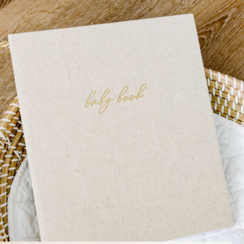 First Year Baby Memory Book - Sand