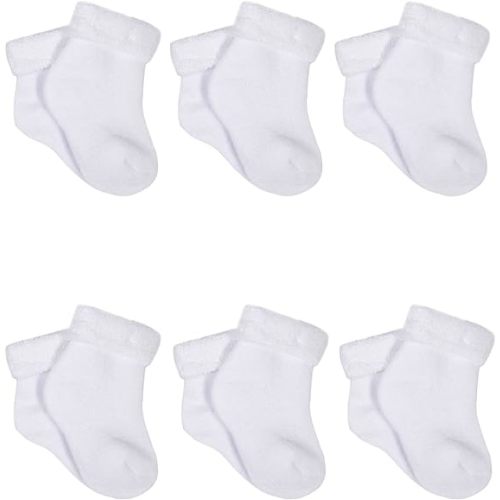 6-Pack White Terry Socks