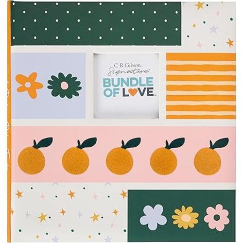 C.R. Gibson Little Darling Baby Memory Book - Keepsake for Baby's First Years, Personalized Baby Memory Journal