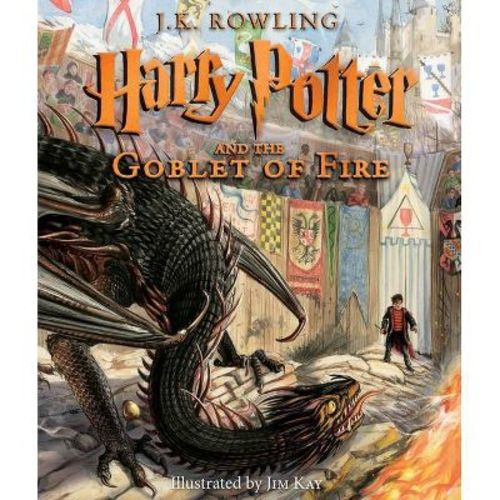 Harry Potter And The Goblet Of Fire: The Illustrated Edition - By J K Rowling (hardcover)