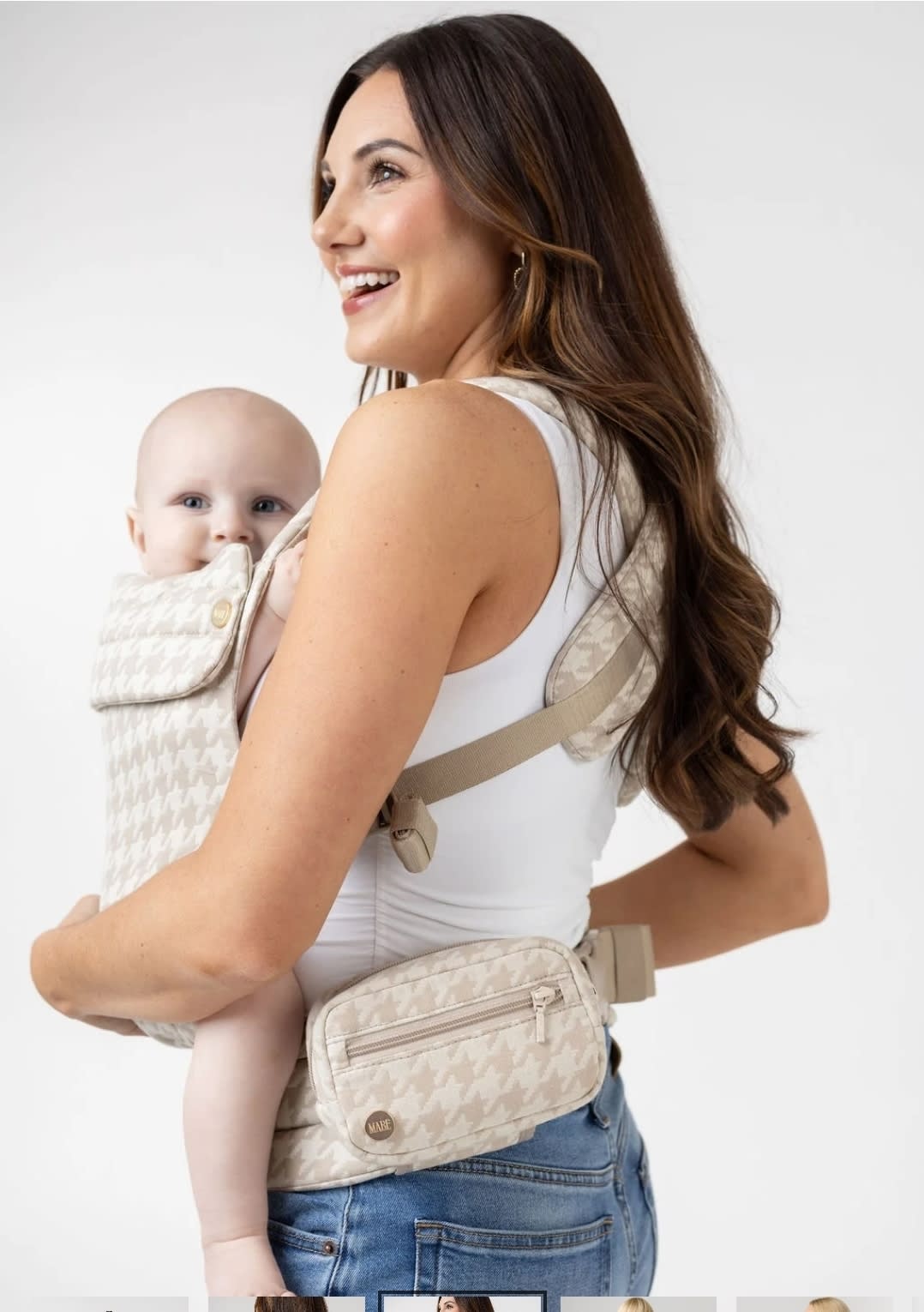 The Monarch Baby Carrier - Houndstooth – Mabē