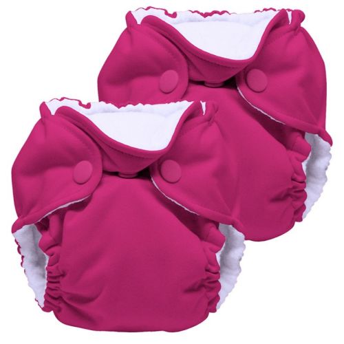 Kanga Care Lil Joey Newborn All In One Aio Cloth Diaper (2pk) Lily White 4-12lbs