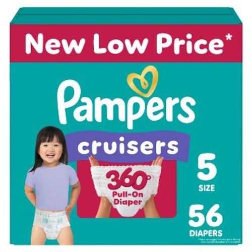 Pampers Cruisers 360 Diapers Super Pack - Size 5 - 56ct