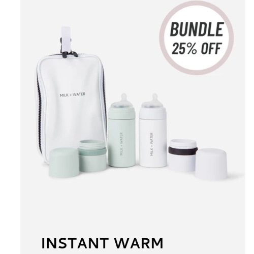 MILK & WATER USA - Stainless Steel All-in-one bottle (bundle)