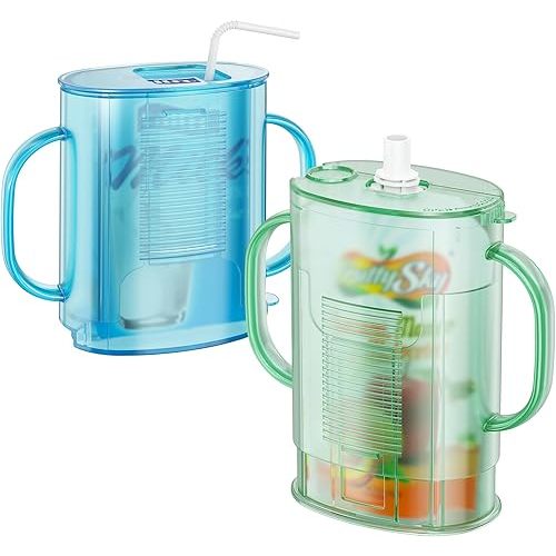 2 Pack Pouch Holder No Squeeze for Food Pouches & Drink Boxes, Adjustable Height Baby Pouch Holder with Easy Grip Handle Allows Baby to Self-Feed and Avoid Mess Reusable Toddler Essentials