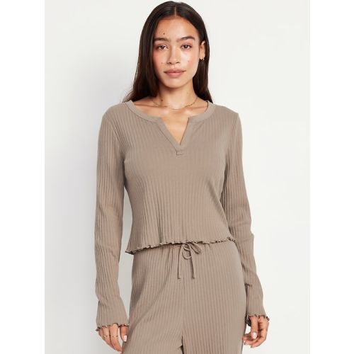 Ribbed Pajama Top