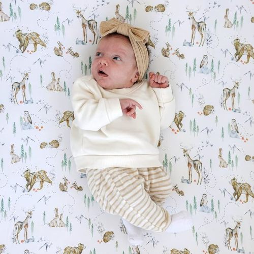 2-Pack Crib Sheet for Standard Crib & Toddler Mattress (Magic Forest) - Premium Fitted Baby Crib Sheets - Buttery Soft Cotton Blend - Crib Mattress Sheets Fitted - Baby Bed Sheets