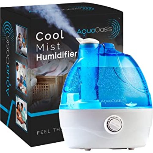 AquaOasis™ Cool Mist Humidifier (2.2L Water Tank) Quiet Ultrasonic Humidifiers for Bedroom & Large room - Adjustable -360 Rotation Nozzle, Auto-Shut Off, Humidifiers for Babies Nursery & Whole House