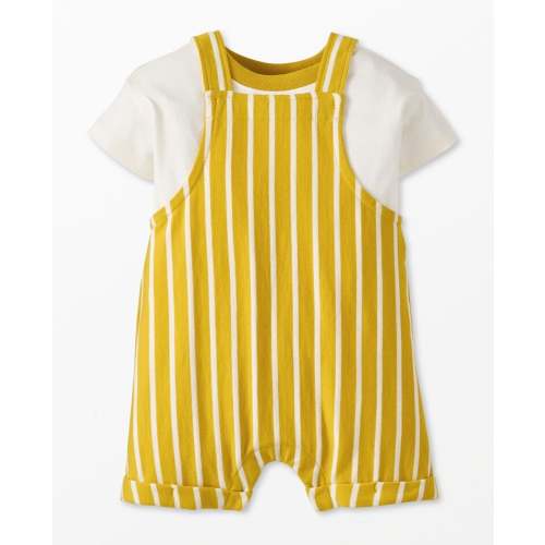 Baby Relaxed Fit T-Shirt & Shortalls Set | Hanna Andersson