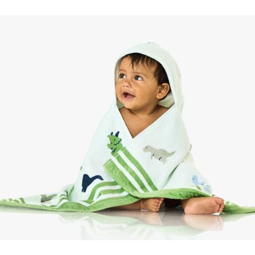 Dino Baby Beach Hooded Towel