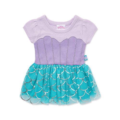 Disney Baby Girl Little Mermaid Ariel Cosplay Dress, Sizes 0/3 Months-6/9 Months
