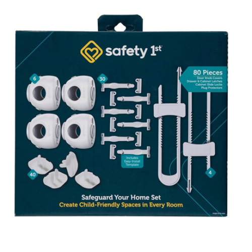 Safety 1st Home Safeguarding and Childproofing Set (80 Pcs), White