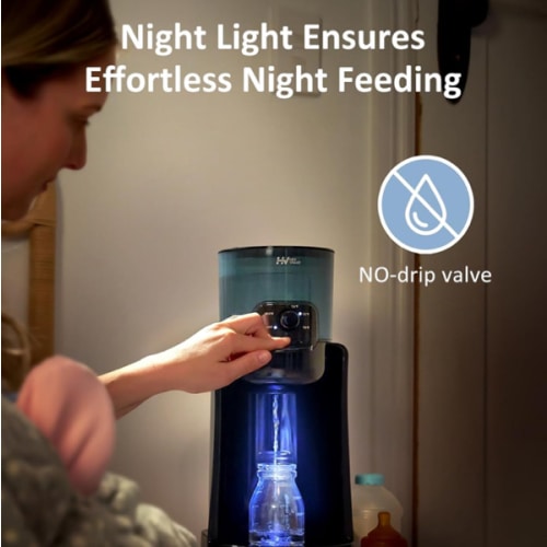 Water Warmer, HEYVALUE Baby Bottle Warmer, Formula Maker with Night Light, 4 Temperature Control & 72H Keep Warm, Detachable Tank, Instantly Dispenses Warm Water, Feed Baby More Easier and Healthier
