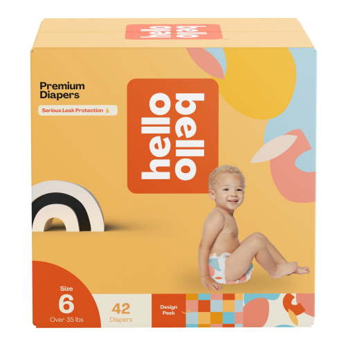 Hello Bello Premium Baby Diapers, Toddler Size 6 Honeysuckle 42ct (Select for More Options)
