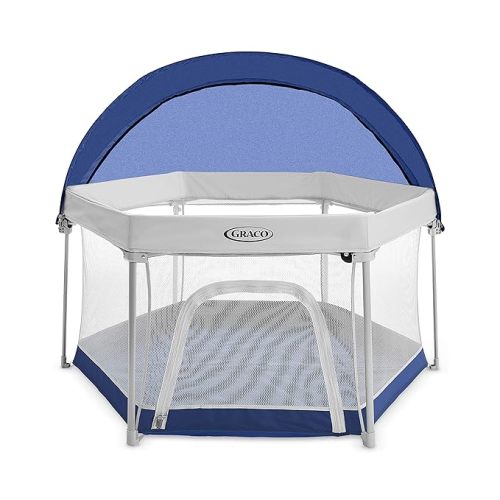 Graco Pack 'n Play LiteTraveler LX Playard Outdoor and Indoor Playspace with Compact Fold UV Canopy