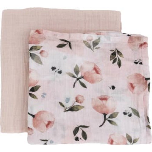 2-Pack Organic Cotton Muslin Swaddle Blanket