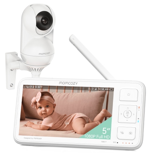 Momcozy BM02 Video Baby Monitor, 4.3" HD Baby Monitor with Camera and Audio Split Screen