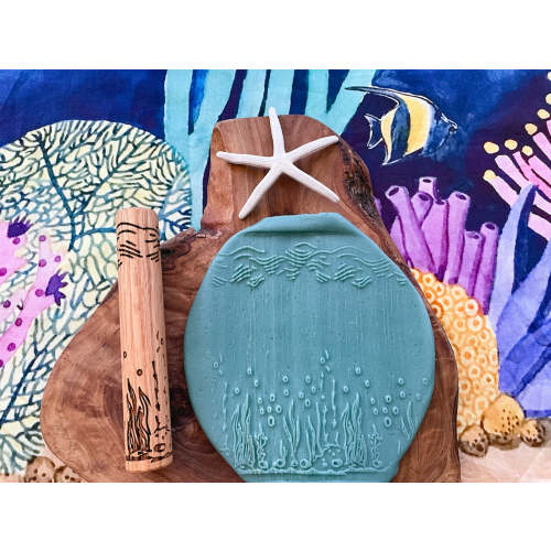 Under the Sea Wooden Roller (laser engraved)