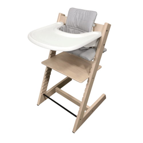 Stokke Tripp Trapp Complete High Chair, Whitewash, Nordic Grey, 2