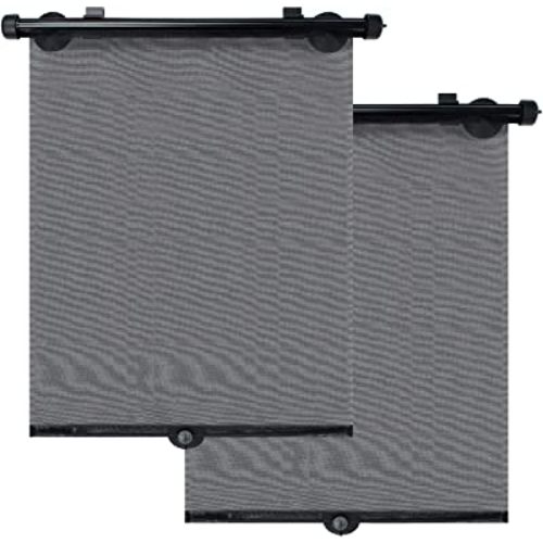 The Peanutshell Car Window Shades (2 Pack) – Baby Window Shades for Car – Protection from Harmful Sun UV Rays and Provides Shade and Privacy – Car Window Screen Suitable for Most Cars Windows