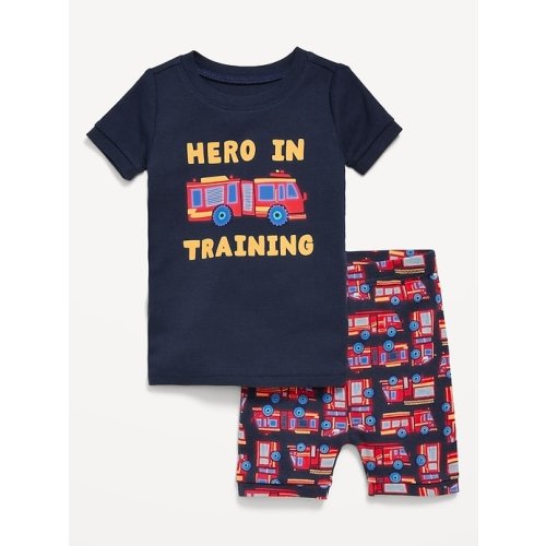 Printed Snug-Fit Pajama Set for Toddler & Baby
