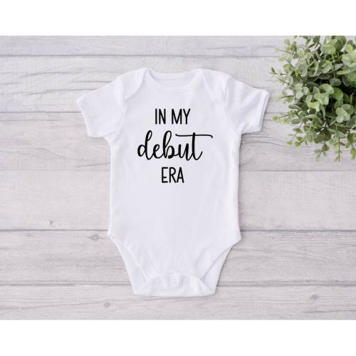 In My Debut Era Baby Bodysuit, Newborn Baby Outfit, Newborn Baby Announcement, Newborn Photos, New Baby Outfit, New Baby Clothes