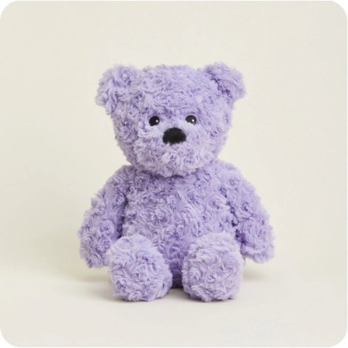 Purple Curly Bear Warmies | Microwavable Purple Curly Bear Warmies Stuffed Animal | Warmies USA