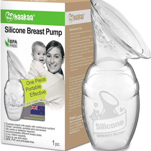 Amazon.com : haakaa Manual Breast Pump for Breastfeeding 4oz/100ml : Baby