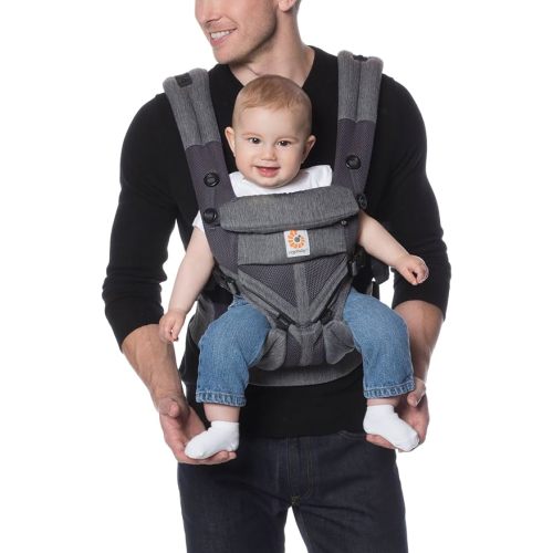 Ergobaby Omni 360 All-Position Baby Carrier for Newborn to Toddler with Lumbar Support & Cool Air Mesh (7-45 Lb), Classic Weave