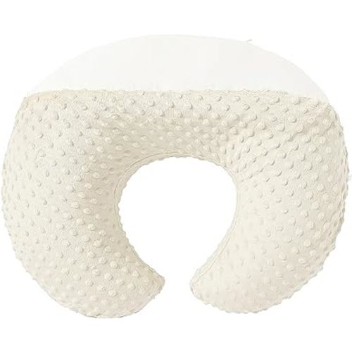 Nursing Pillow and Positioner Breastfeeding and Bottle Feeding, Propping Baby, Tummy Time, Sitting Support, with Removable Dots Cover, for Baby Boy Baby Girl(Pristine)
