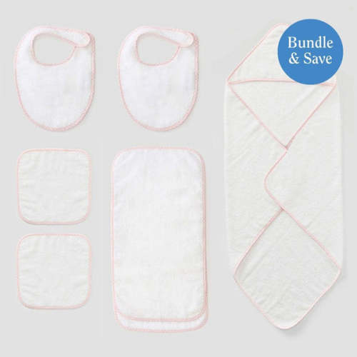 Baby Shower Towel Bundle in Pink Gingham | Weezie Towels