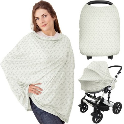 KeaBabies Car Seat Cover for Babies, Multi-Use Nursing Cover, Infant Carseat Cover, Breastfeeding Cover, Stroller Cover