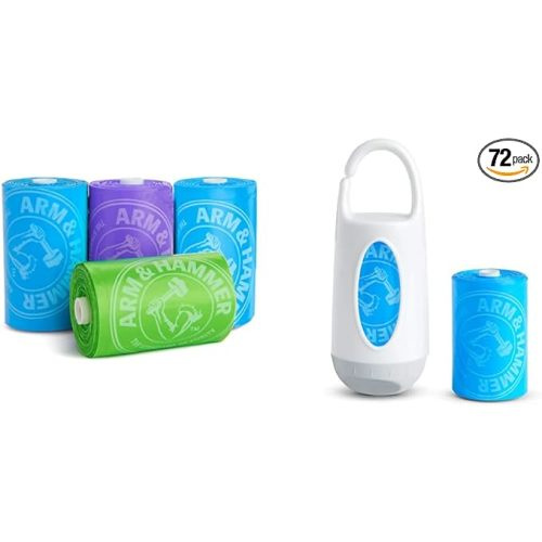Munchkin® Arm and Hammer Diaper Bag Dispenser and 72 Diaper Disposal Bags - Dispenser + 72 Bags