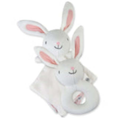 Bunny Lovey and Rattle BEARY CUTE Gift Set | Honest Baby Clothing