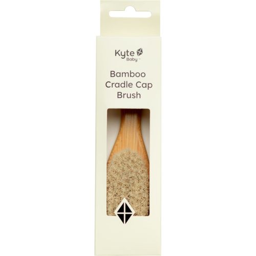 Kyte Baby Cradle Cap Brush Made with Natural Goat Hair Bristles and a Bamboo Brush Handle