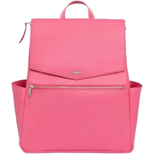 Freshly Picked Leather Diaper Bag Backpack, Large Capacity with Insulated Pockets