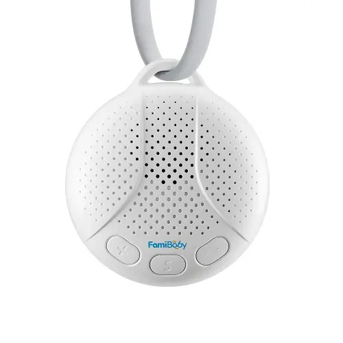 Portable Sound Machine for Baby - White Noise Machine with Night Light for Nursery | 16 Soothing Sounds | Shush | Travel | Registry Gift | Sleep Soother | Baby Shower