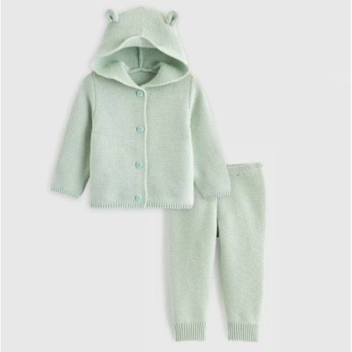 100% Organic Cotton Sweater Set - Baby Girl