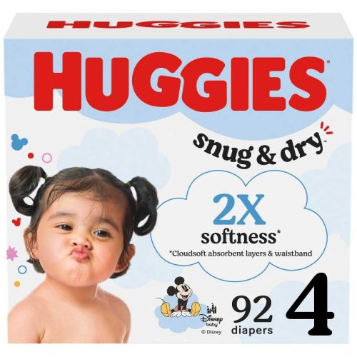 Huggies Snug & Dry Diapers - Size 4 - 92ct